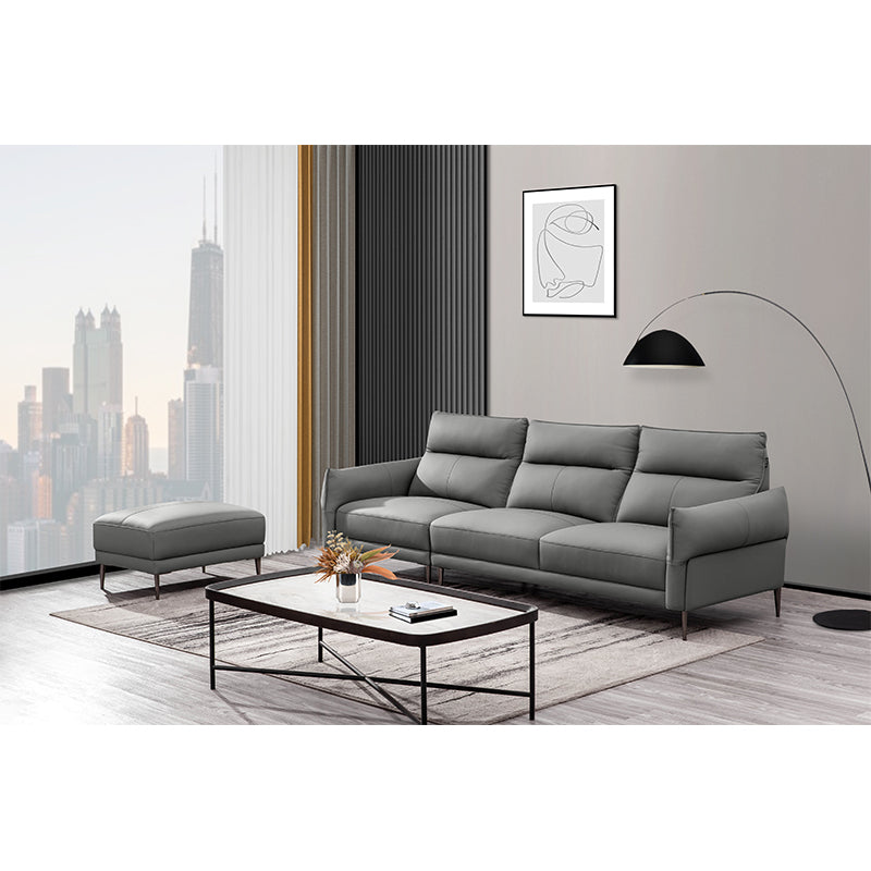 CHUANYANGJIASI  823029 sofa + ottoman  Simple modern sofa, first-class leather sofa