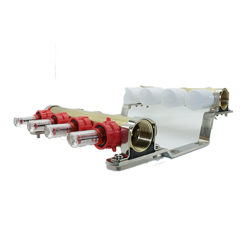 HUIBO  Copper flow meter water distributor HB-08317 1"