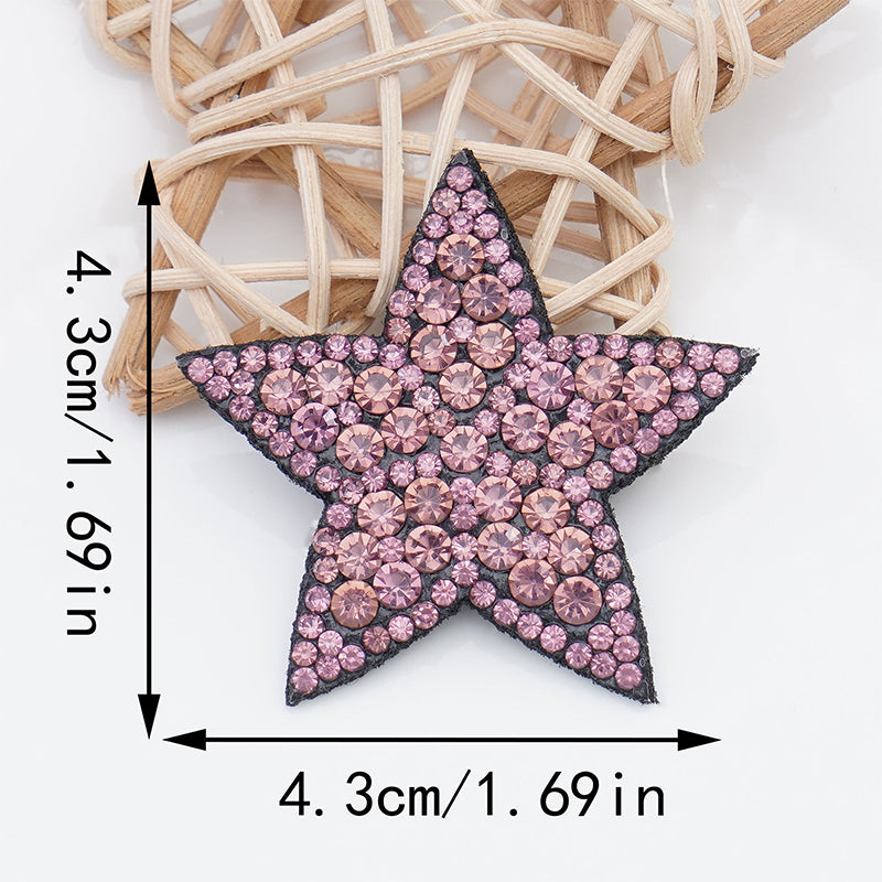 ZHAOSHUN  Outfit 5   Five pointed star patch, small star cloth patch, water diamond patch cloth patch