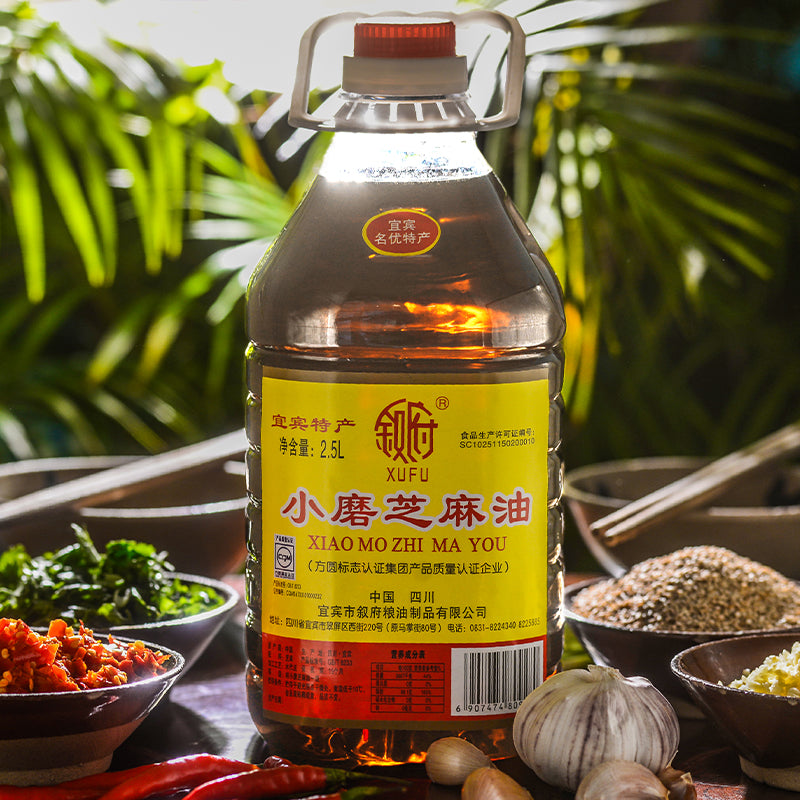 XUFU  Small ground sesame oil 2.5L*6 barrels Barreled