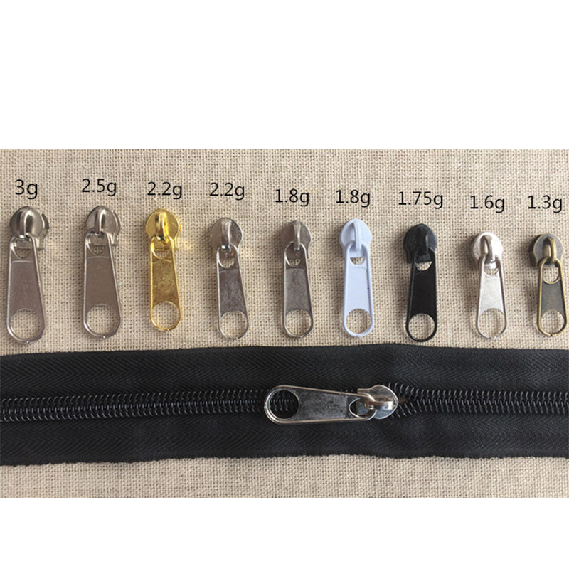 ANXIN  Spot wholesale No. 5 zipper pull, nylon zipper pull, home textile bags, clothes, duvet covers, pen cases, sliders, long board heads