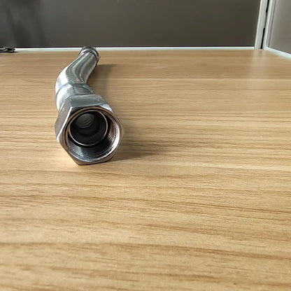 Shengjin Mute oil free air compressor inlet and outlet gas metal high pressure hose Thread 19mm, that is, 3/4*16 tooth joint/pipe diameter Φ15mm or 20mm(Price please ask customer service)