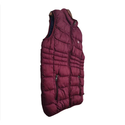 Haona Stand collar portable solid color vest s to xxxl  Fitness vest jacket for outdoor warmth