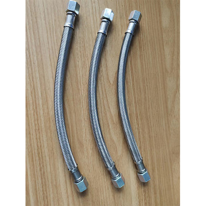 Shengjin Mute oil free air compressor inlet and outlet gas metal high pressure hose 3 minute thread 16mm, that is, 3/8 connector/pipe diameter Φ15mm(Price please ask customer service)