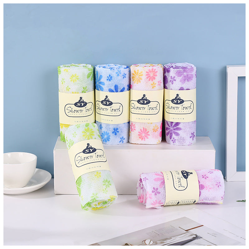 SHALI  Bath towel five-color printing adult double-sided Korean bath towel household bathing wholesale does not hurt the skin skin-friendly under the mud