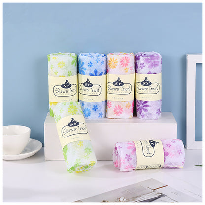 SHALI  Bath towel five-color printing adult double-sided Korean bath towel household bathing wholesale does not hurt the skin skin-friendly under the mud
