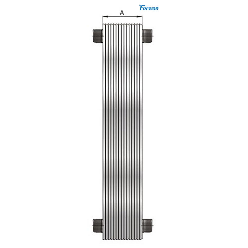 FENGHUANG  Brazed plate heat exchanger FHC060  Fluorine water exchanger stainless steel brazed plate cooler  Economizer, evaporator, condenser