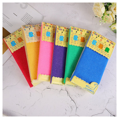 SHALI  Hardened sand nylon bath towel cross-border export long rubbing towel powerful cleaning mud rubbing ash sauna towel