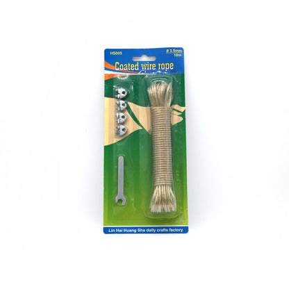 Huangsha Clothesline hs005 3.5mm*10m Starting batch 480 Wear resistant non-slip rope Woven nylon rope domestic