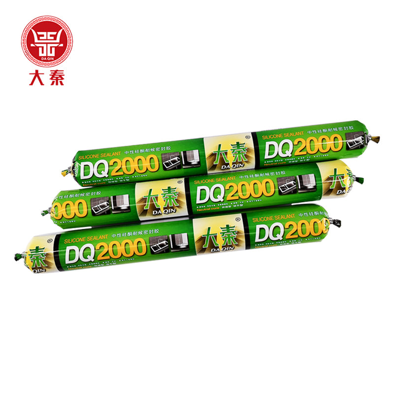 DAQIN  2000 neutral silicone weatherproof sealant  Medium size silicone structural adhesive, strong waterproof sealant, strong adhesion silicone structural adhesive