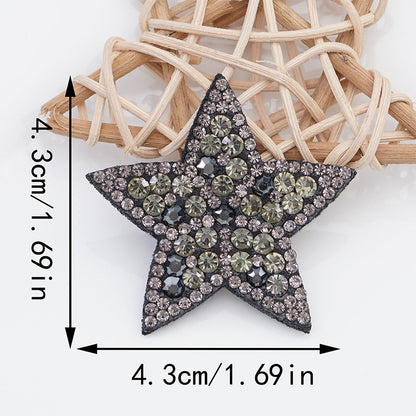 ZHAOSHUN  Outfit 4  Five pointed star patch, small star cloth patch, water diamond patch cloth patch