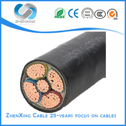 ZHENXING  Copper core cross-linked polyethylene insulated PVC sheathed power cable  High polymer polyethylene wire Flame retardant insulated aluminum wire wire