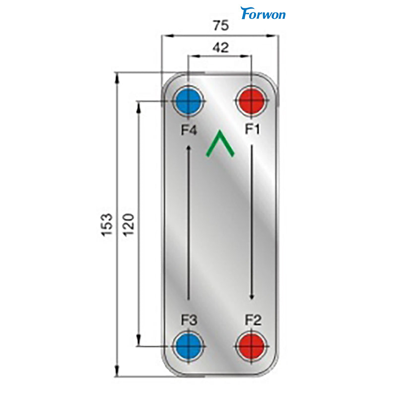 FENGHUANG  Brazed plate heat exchanger FHC008G  Ultra-low temperature air energy heat pump enthalpy economy  Economizer, evaporator, condenser