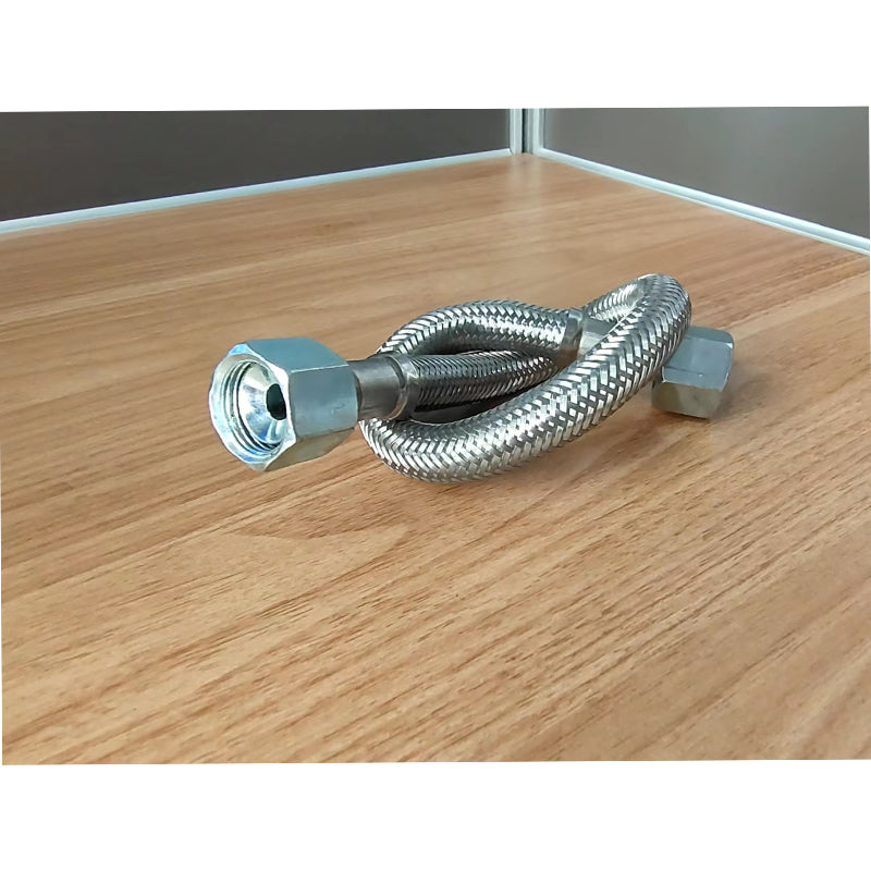 Shengjin Mute oil free air compressor inlet and outlet gas metal high pressure hose Thread 19mm, that is, 3/4*16 tooth joint/pipe diameter Φ15mm or 20mm(Price please ask customer service)