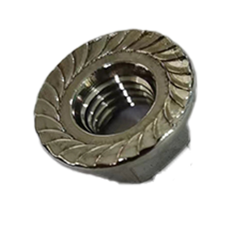 BOLIHAO   Galvanized cross flange screw with teeth locking anti slip pad nut, galvanized fine tooth with teeth flange nut