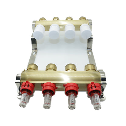 HUIBO  Copper flow meter water distributor HB-08317 1"