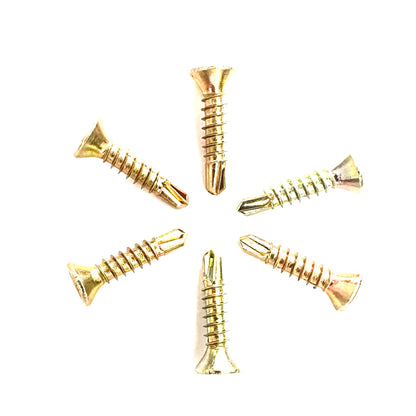 Juji Countersunk head drill screw 3.9*12(Price please ask customer service) Color zinc-aluminum profile screw flat head drilling tail