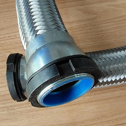 Shengjin Explosion-proof hose 304 stainless steel metal connection sheath CNC machine cable threading pipe The inner hole diameter Φ38mm/40mm, the outer thread diameter Φ47mm, can be customized(Price please ask customer service)