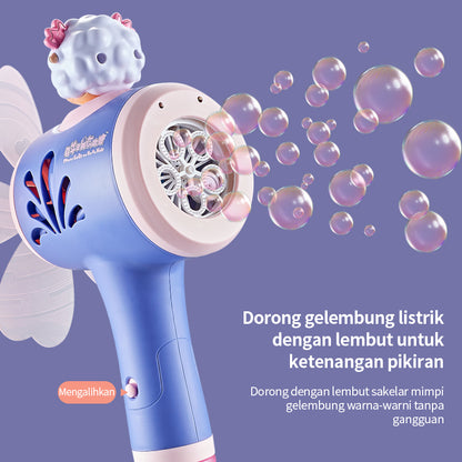 HUALONG  Pleasant Goat and Big Wolf five-hole windmill bubble machine