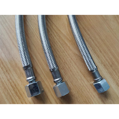 Shengjin Mute oil free air compressor inlet and outlet gas metal high pressure hose Thread 19mm, that is, 3/4*16 tooth joint/pipe diameter Φ15mm or 20mm(Price please ask customer service)