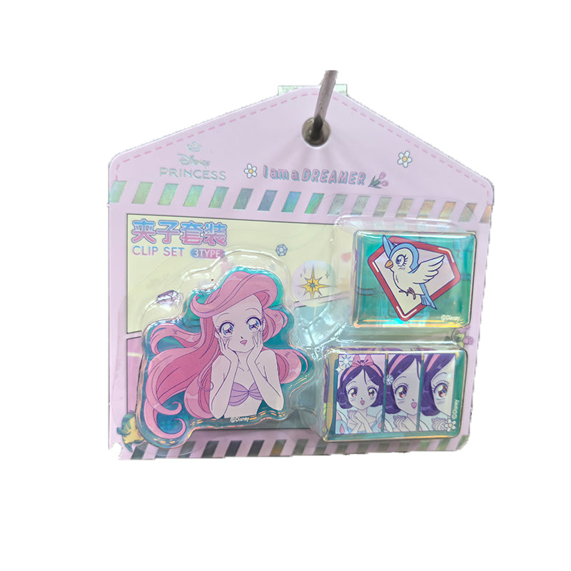 Luoyu Acrylic Clip(Customised products, price ask customer service)   Cartoon clip Sticky note clip Document sealing clip