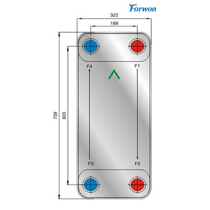 FENGHUANG  Brazed plate heat exchanger FHC210 Air conditioning air can cold and hot water unit  Dry machine Heat exchanger, stack machine, plate change