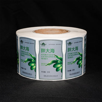 CHENSHENG  Drug Labeling  Embossed logo printing advertising sticker roll label