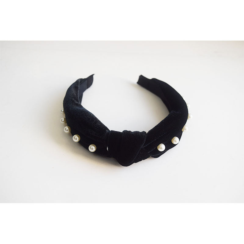 CHUANYANG  Headbands 01  Elegant and Elegant Small Fragrant Hair Hoops with High Quality Black Headbands and Accessories