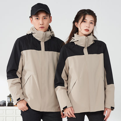 ZHENGNENGLIANG  Outdoor casual jacket 2208 Customized waterproof assault suit for couples, outdoor windproof jacket, outdoor detachable windproof jacket