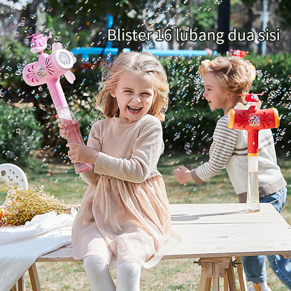 HUALONG  Super Flash licensed two-sided windmill bubble wand