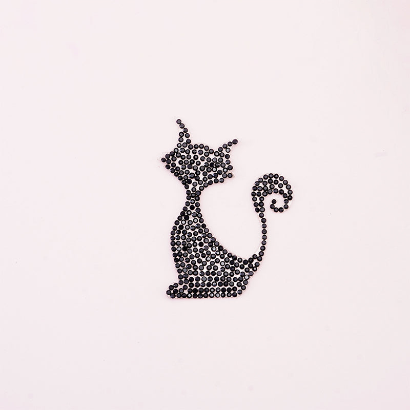 ZHAOSHUN  Puss Water Diamond Patch Fox Cloth Patch Water Diamond Patch Cloth Patch