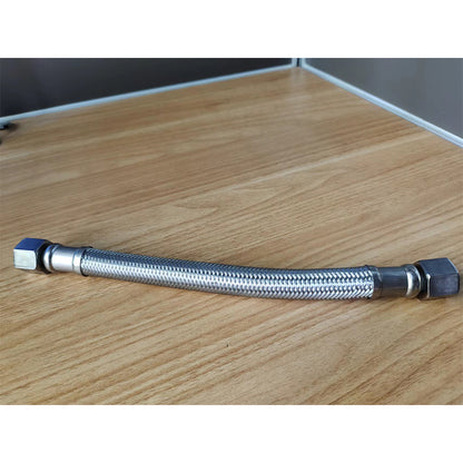 Shengjin Mute oil free air compressor inlet and outlet gas metal high pressure hose Thread 19mm, that is, 3/4*16 tooth joint/pipe diameter Φ15mm or 20mm(Price please ask customer service)