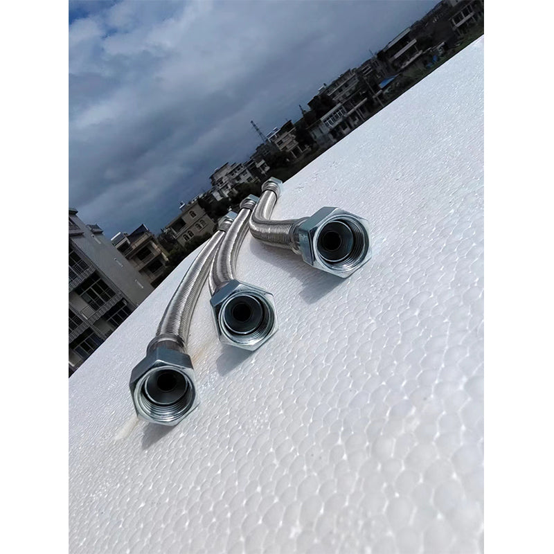 Shengjin Mute oil free air compressor inlet and outlet gas metal high pressure hose M14*1.5 connector/pipe diameter Φ12mm, M16*1.5 connector   (Price please ask customer service)