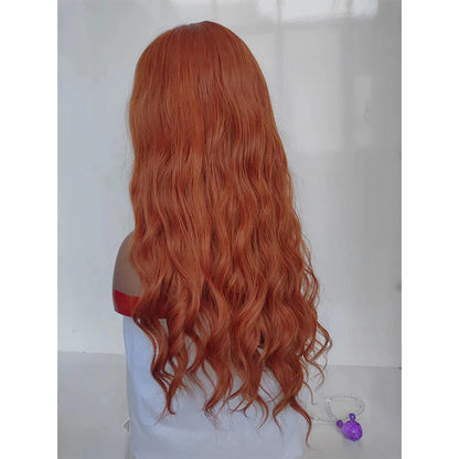 aoxuan Wig woman natural full head set long curly hair fluffy fashion simulation（Starting batch 100）Long curly hair natural full head wig