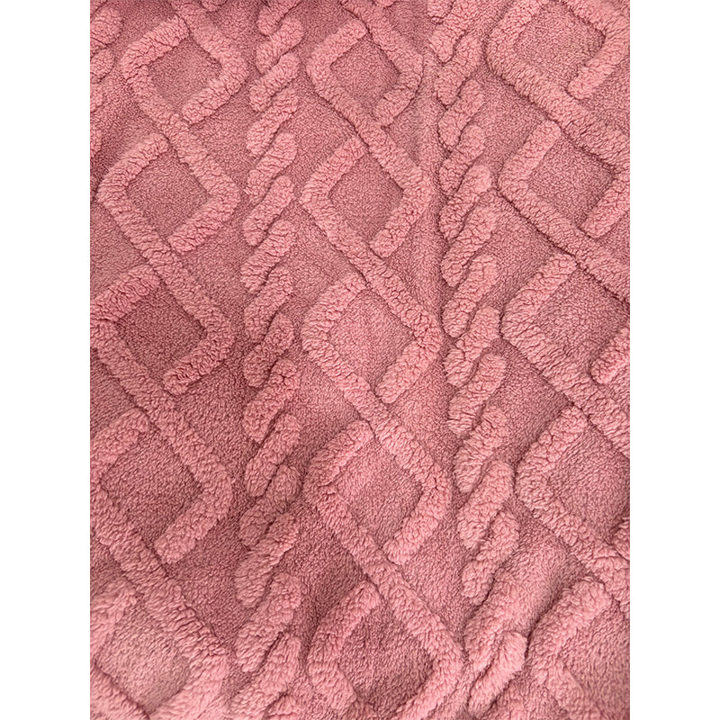 Minqi (suede jacquard) diamond velvet pattern Width 180cm-240cm g weight 220-320g/m^2 1/ roll Starting batch 2 tons  Soft skin warm