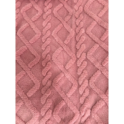 Minqi (suede jacquard) diamond velvet pattern Width 180cm-240cm g weight 220-320g/m^2 1/ roll Starting batch 2 tons  Soft skin warm