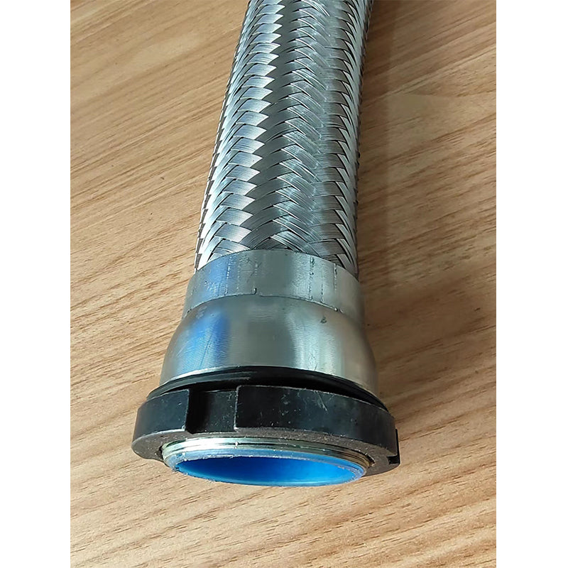 Shengjin Explosion-proof hose 304 stainless steel metal connection sheath CNC machine cable threading pipe The inner hole diameter Φ38mm/40mm, the outer thread diameter Φ47mm, can be customized(Price please ask customer service)