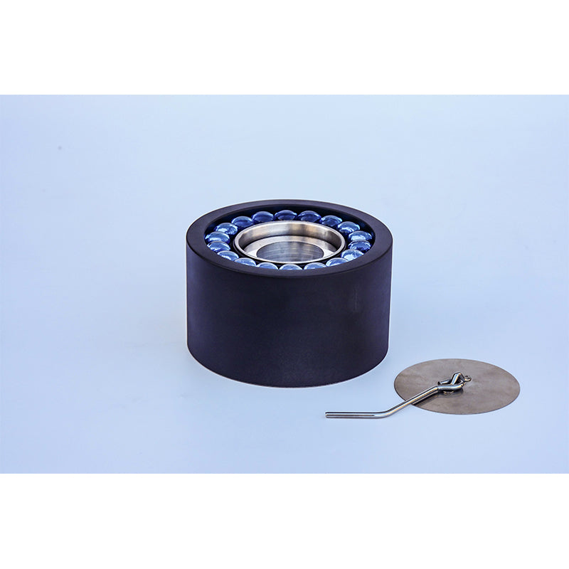 HULI  Round stove with stained glass beads HP-014 High temperature resistant brazier can be customized for high-end braziers