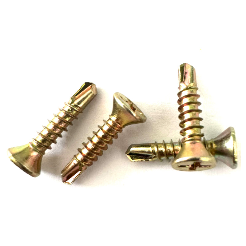 Juji Countersunk head drill screw 3.9*12(Price please ask customer service) Color zinc-aluminum profile screw flat head drilling tail