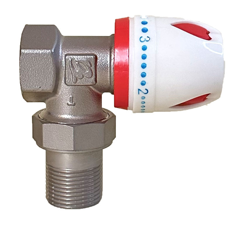 Bozheng Brass Angle manual temperature control valve 15(large)(Price please ask customer service)  Angle valve aluminum-plastic temperature control valve