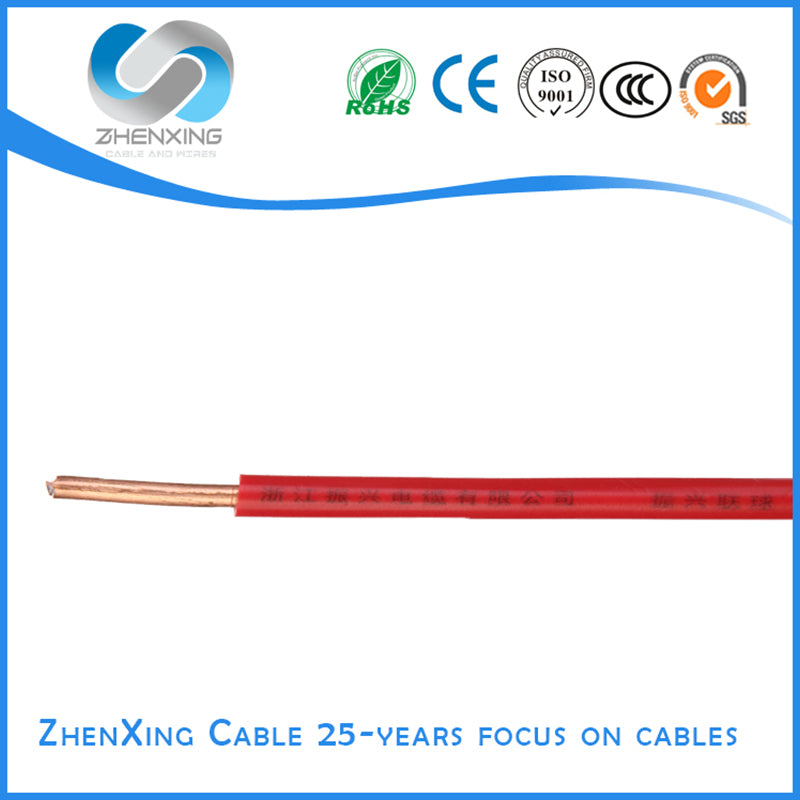 ZHENXING  Copper core PVC insulated wire Pure copper core flame retardant cable and wire Square copper wire