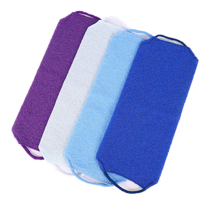 SHALI  Bath scrubbers elastic pull back towel stretchable bath towel nylon long sauna bath towel mud rubbing ash household use