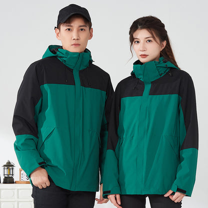 ZHENGNENGLIANG  Outdoor casual jacket 2208 Customized waterproof assault suit for couples, outdoor windproof jacket, outdoor detachable windproof jacket