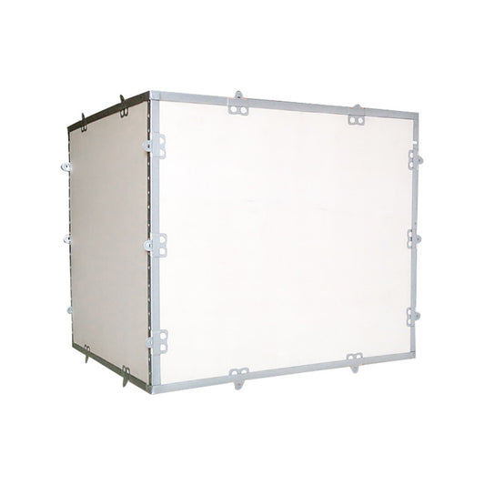 XiongCan Fumigation-free steel strip packing box Export logistics steel belt wooden box instrument equipment wooden box packaging removable fumigation-free plywood critical packaging box(Price please ask customer service)Large Storage Decoration