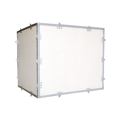 XiongCan Fumigation-free Steel Strip Crates Fumigation-free wooden crate plywood steel belt wooden crate detachable folding packing wooden crate overseas transportation logistics wooden crate(Price please ask customer service)Rectangular Customized