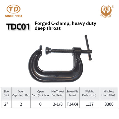 ZHONGTIANDA  Forged C-clamp