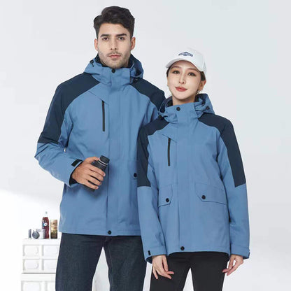 ZHENGNENGLIANG  Outdoor casual jacket D23  Customized waterproof assault suit for couples, outdoor windproof jacket, outdoor detachable windproof jacket