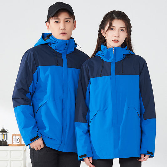 ZHENGNENGLIANG  Outdoor casual jacket 2208 Customized waterproof assault suit for couples, outdoor windproof jacket, outdoor detachable windproof jacket