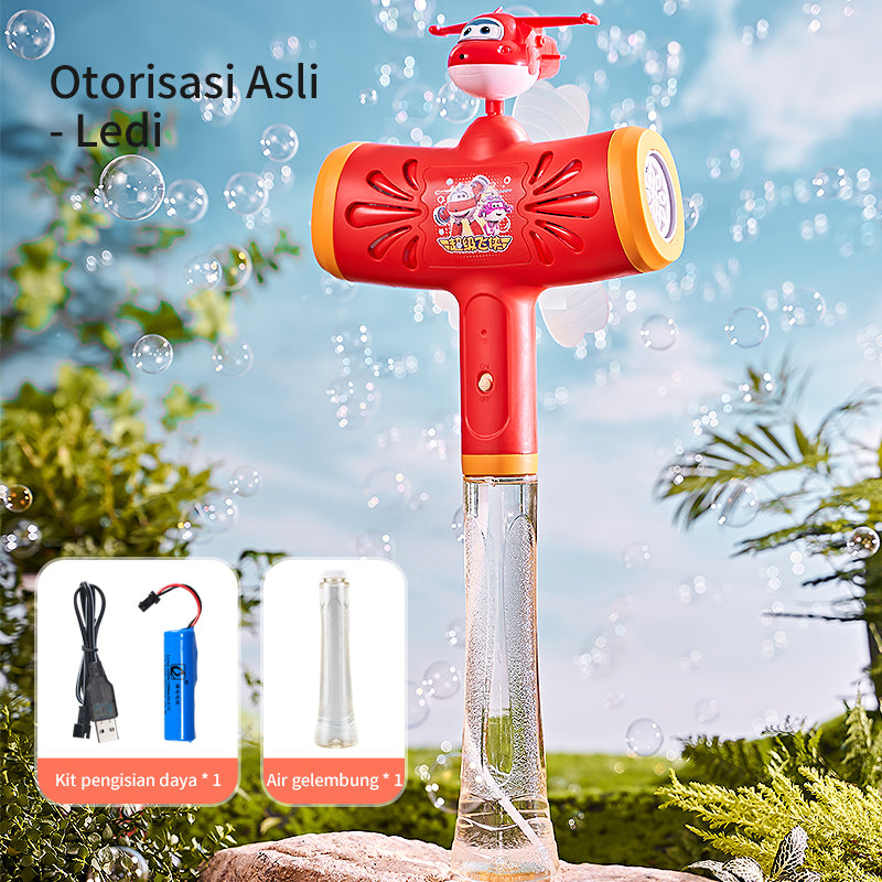 HUALONG  Super Flash licensed two-sided windmill bubble wand